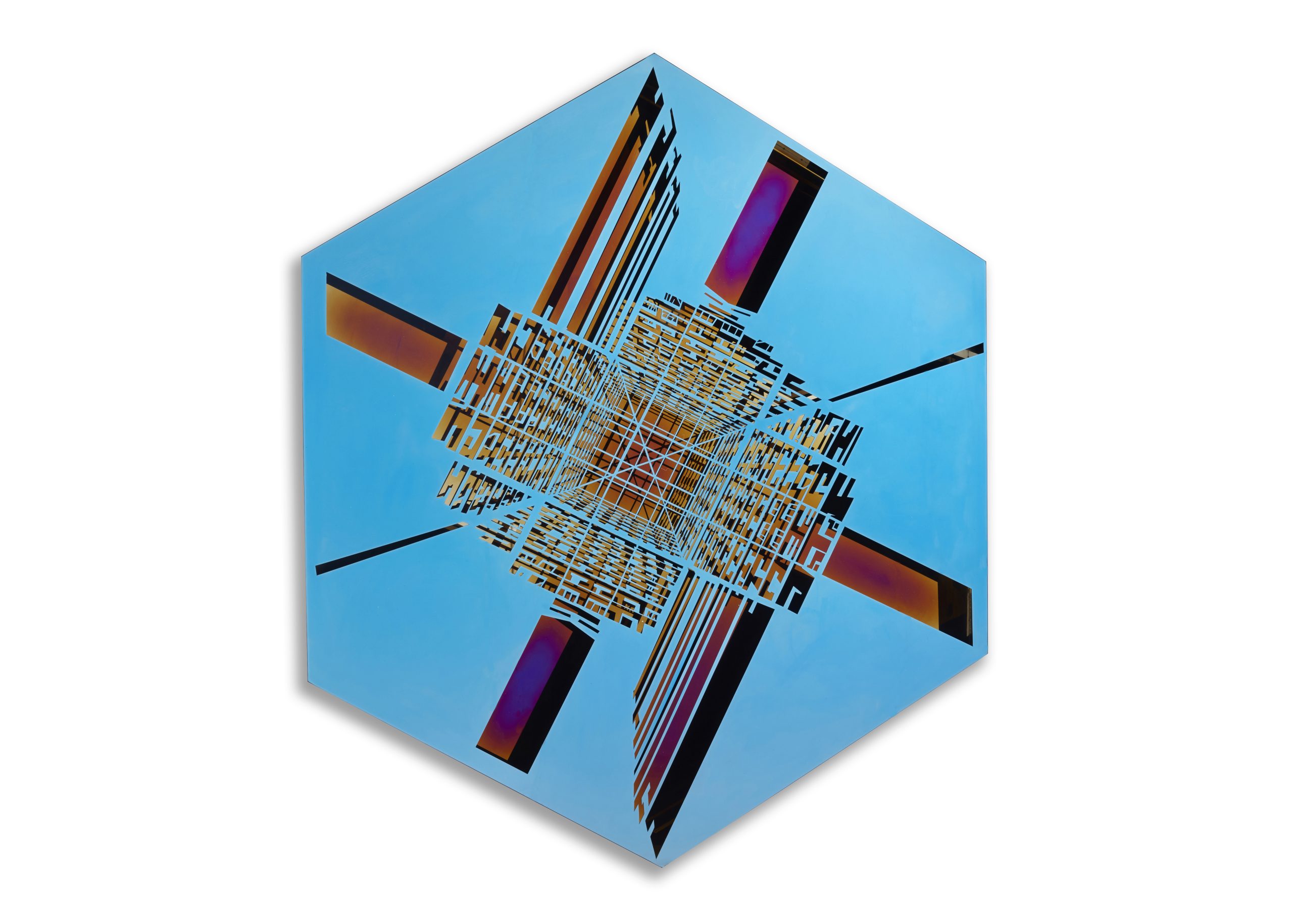 Prismic vertical horizon-120 x 104 x 8 cm